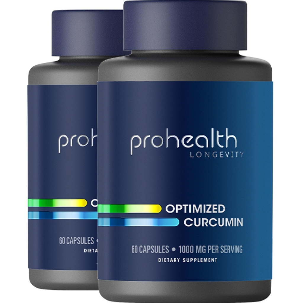 ProHealth Turmeric Curcumin dopolnilo: 285 krat Več Biorazpoložljivo- Razvili nevroznanstveniki. 1000 mg koncentrirani izvleček Longvida kurkumina na odmerek (60 x 500 mg kapsule/steklenica) 2 pakiranji