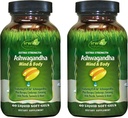 Irwin Naturals Extra Strength Ashwagandha - 60 Liquid Soft-Gels - pomaga povečati telesno in duševno zmogljivost - s Tumeric & Milk Thistle - 60 Servings
