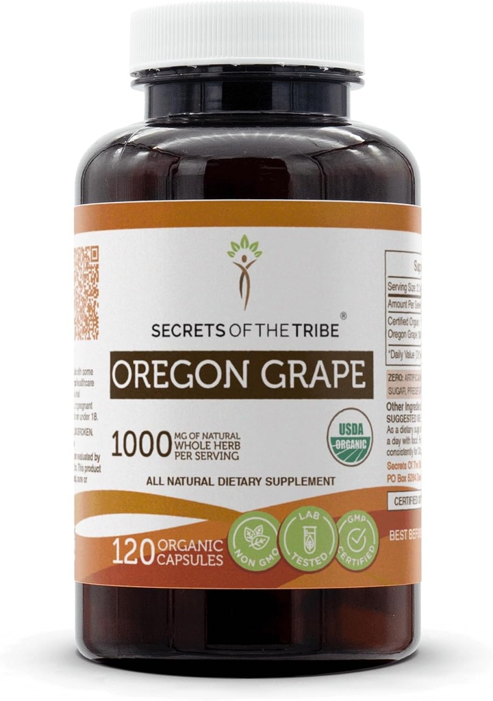 Skrivnosti Tribe Oregon Grozdje USDA Organske kapsule 