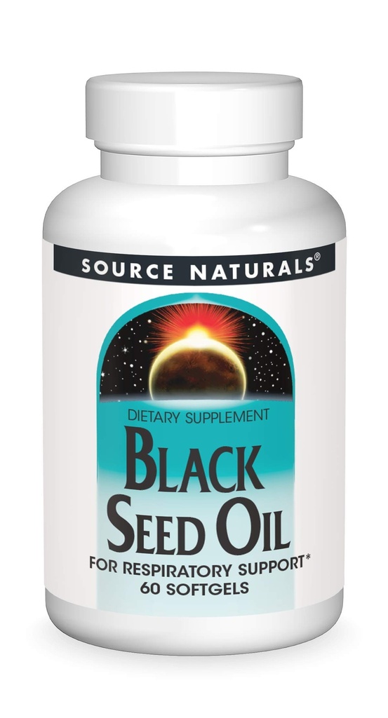 Source Naturals Črno seme olje za Respritory podporo* - 60 Softgels
