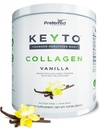 Keto Collagen Protein Powder z MCT oljem – Keto in Paleo Prijazna travna krma in pašta dvignjeni hidrolizirani kolagen peptidi – Fits Low Carb Diet in Keto Prigrizki – KEYTO Vanilla Flavor