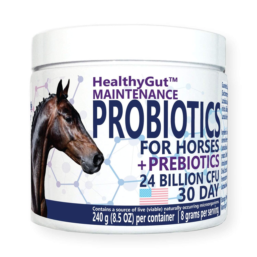 HealthyGutTM probiotiki za konje Prehranska dopolnila, Vse-naravni prebavni sistem vzdrževanje Formula (30 dni)