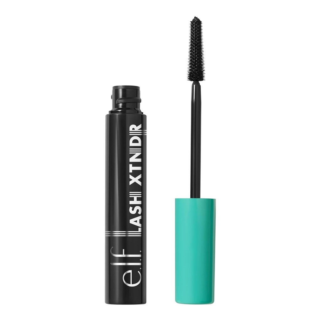 e.l.f. Lash XTNDR Mascara, izdelana s tehnologijo Tubing za videz Lash razširitve, Clump & Flake brezplačno, Vegan & Cruelty-free, Pitch Black