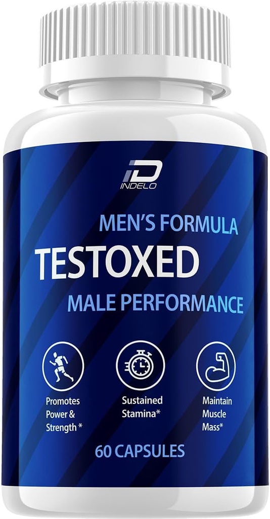 Testoxed kapsule dodatek, Testoxed Advanced Moški Wellness Podpora, Uradna Testoxed maksimalna moč energijska učinkovitost, Testoxed Premium dietna formula pregledi (1 pakiranje - 60 kapsul)