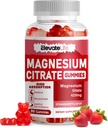 Magnezijev Citrat Gumies 420mg na serviranje - 90 Veganov Gumies - spodbuja zdravo sprostitev, mišice, kosti, in energijska podpora (90 jagodnih gumijev)