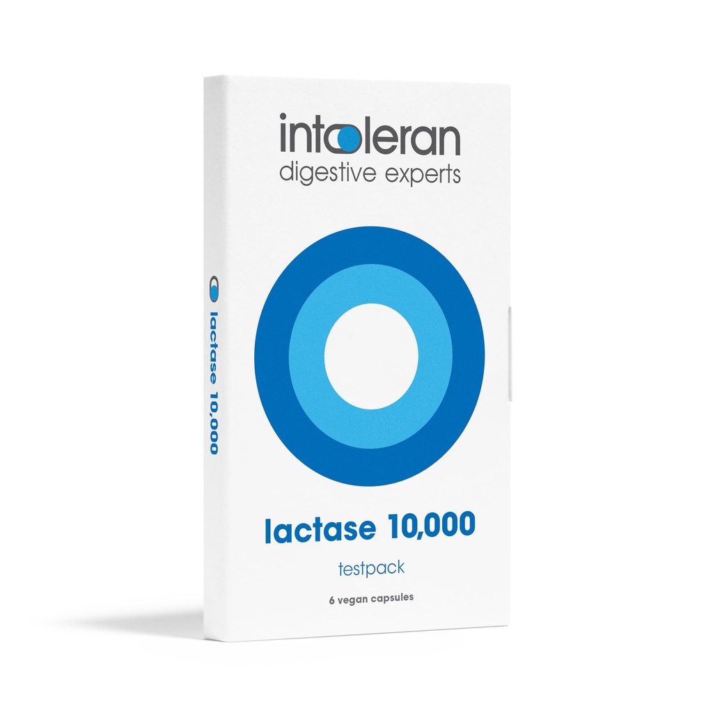 Intoleranska laktaza 10.000 Prebavne encime Testno pakiranje - 6 Kapsule 