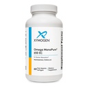 XYMOGEN Omega MonoPure 650 EC - Omega-3 ribje olje dopolnila za ženske in moške - z EPA, DHA & DPA - Manjša softgels s 3X večjo absorpcijo - Podpora zdravo srce in kognicija (60 Softgels)