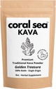 Kava v prahu Noble Kava Kava Koren Drink Vanuatu Tradicionalni Grind Tea Umirjanje Uravnovešanje Uravnovešen močan naravni Bitter Flavor Zlati zaklad 8oz