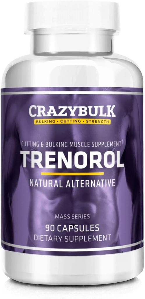 Trenorol naravna Bodybuilding dodatek za maso mišice pridobi, rezanje in povečanje prostornine faze, moč in stanje (90 kapsul)