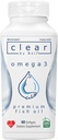 Bell Clear Pure Omega 3 ribje olje dopolnila, 2000 mg na serviranje - Burp brezplačno Premium, čisto in jasno, brez ribjega okusa in brez ponovitev (burps), Holesterol brezplačno, GSO in alergen brezplačno, 60 Softgels
