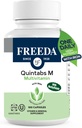 FREDA Multivitamin – Quintabs-M z železom – Kosher Multi Vitamini Dodatki za zdravje žensk – Multivitamini za ženske in železno-odkriti moški Vitamini za odrasle Multivitamin (100)