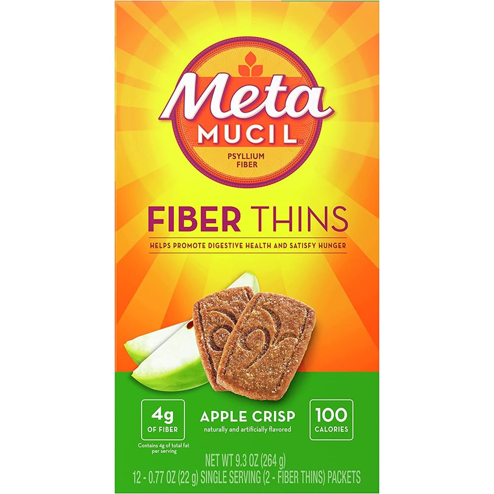 Metamucil Multigrain Fiber Wafers Apple Crisp - 12 ct, pakiranje po 2