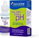 Alkazonsko ravnovesje Vaš pH, Antioksidanti Alkalinske mineralne kapljice, enojni 1,25 Oz Pack, Prenosni, Jekleni 10 Galoni alkalne, antioksidativne vode, nearomatizirane, pH Ravnotežje, Hidracija