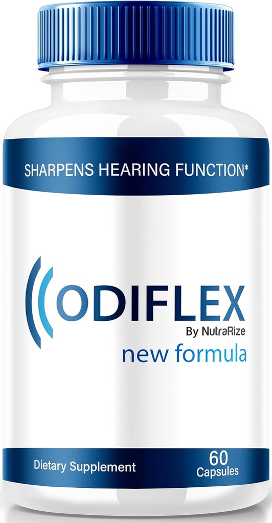 NutraRize Odiflex Kapsule, Premium Ear Health Formula, Vse-naravni dodatek za zaščito notranjega ušesa, Uradna podpora sluh tablete, Odi Flex Reviews (60 kapsul)