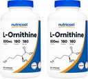 Nutricost L- ornitin 500 mg; 180 kapsul (2 steklenici)