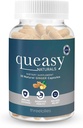 Tri lizike Queasy Naturals Ginger Kapsule - Neumiljiva slabost Relief dodatek - Motion Bolezen preprečevanje in slabost Relief med kemoterapijo - 1000mg Ginger Root - 30 Caps
