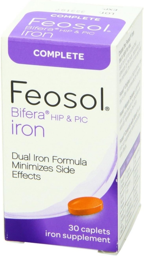 Feosol Bifera železove kapice Popolno 30 ea (paka 4)