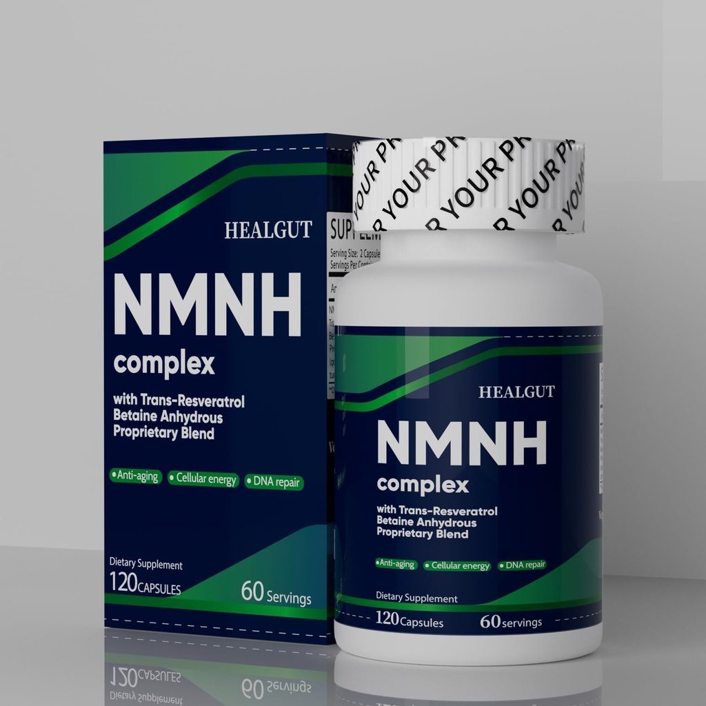 Premium NMNH dodatek za preprečevanje staranja preboj - Boost NAD+ Ravni liposomske kapsule 120 Serving