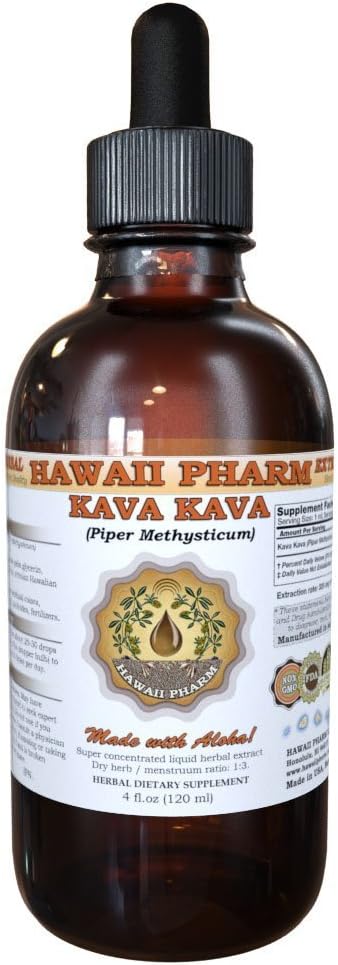HavajiPharm Kava Tekoči ekstrakt, Kava Kava (Piper Methysticum) Tinktura dodatek 2 oz