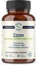 Zzzen, Sprostitev osvežujoče spanje, Olajša stres in izboljša razpoloženje, L-Theanine, Ashwagandha, GABA, Melatonin z botanično mešanico, NonGMO, Pomoč za spanje in dodatek za odrasle, 60 kap