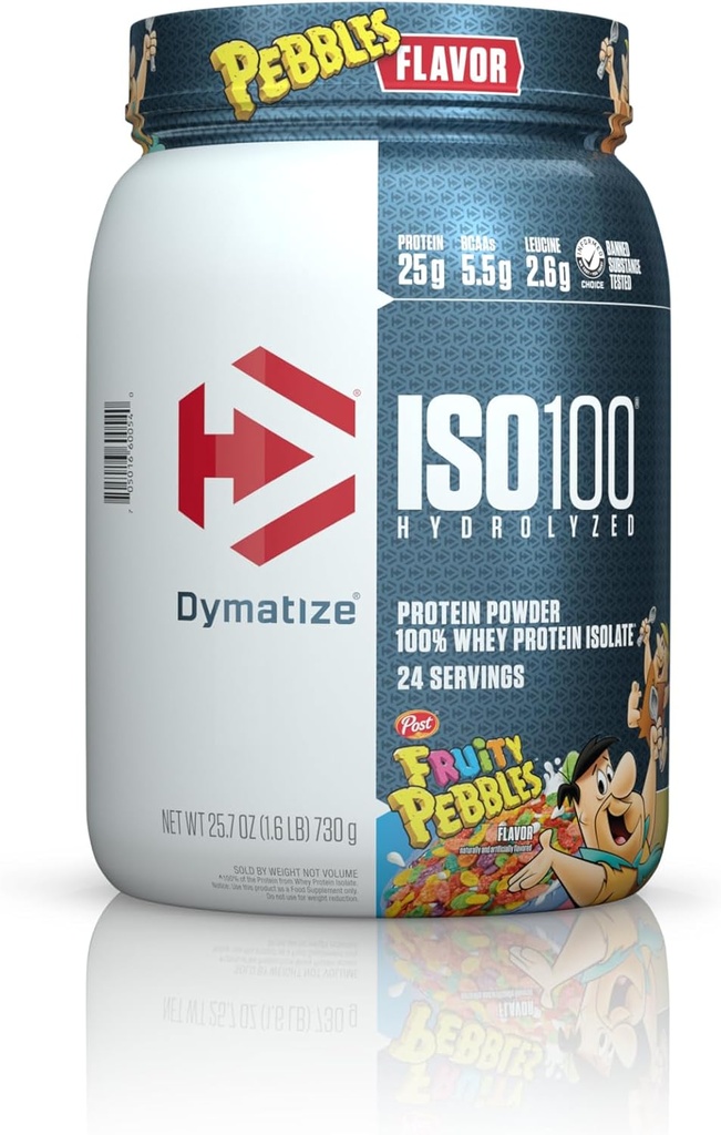 Dymatize ISO100 Hidraliziranih 100 sirotkinih beljakovin izolat sadnih kroglic (1,6 Lbs. / 24 Servinges)