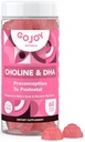 Prenatal Choline & DHA Gumies - Preconception to postnatal Gummy Vitamin dodatek za nosečnice - sladkan z Monk sadja - 3. stranka testiran - Non GSO, Gluten brezplačno, Vegan