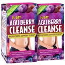 Applied Nutrition 14-Day Acai Berry Cleanse - 56 tablet, Pakiranje 2 - Podpora za hujšanje Flush + Mlečni osat - 56 Skupno serviranje