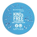 Rimmel London Kind & Free, Clear, Brow Wax, Enostaven za uporabo, Dolgotrajni Hold, Brez Flaking, Brez ostankov, Dvigane brvi, 0.28oz