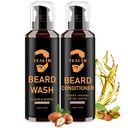 Beard Wash & Conditioner za moške - Soften & Hydrate z argan & Jojoba olje - Kontrole Prhljaj & Srbenje za sveže, gladko & Tangle-free Beard - 2-Pack (4oz vsak)