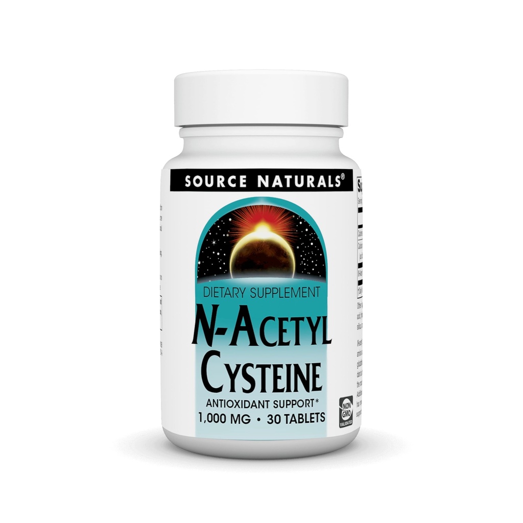 Vir Naturals N-Acetil Cistein Antioksidant Podpora 1000 mg Prehranska dopolnila, ki podpira zdravje dihal* - 30 tablet