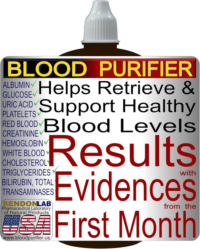 Blood Purifier za pridobivanje in podporo Bloodstream. Naravni dodatek za čiščenje, tonik in krepitev vaše orgle. 2 oz