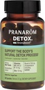Pranarom - Aromaboost Detox Zeliščni dodatek - Odstranjuje toksine in drenaže Telo - Mlečni osat in cink - Vitamina D3 in E - Lemon Essential Oil - 60 Count