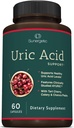 Sunergetic Premium Podpora za sečne kisline – Čistilo za sečne kisline in podporo ledvic – Vključuje Tart Cherry, Chanca Piedra, Zelena Extract & kurkuma - 60 kapsul