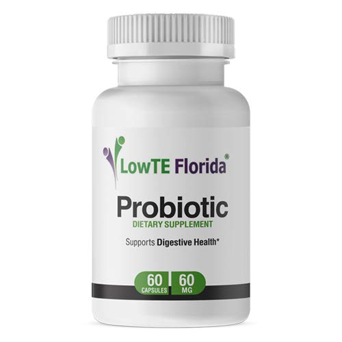 LowTE Florida® Probiotic Supplement - 60 kapsul, 60 mg, Probiotiki za digestivno zdravje in imunske podpore z Lactobacillus Acidophilus, Lactobacillus Rhamnosus & Bifidobacterium Longum