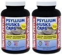 Yerba Prima Psyllium Husk Caps - 180 kapsul (paket po 2) - Enostaven za pogoltnitev Fiber dodatek - Clease Colon - Gut Health - Non-GMO Gluten Free