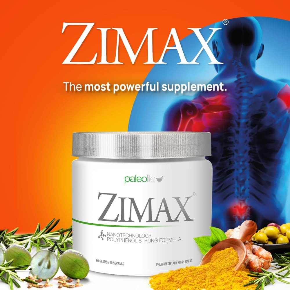 ZIMAX Super ANTIOXIDANT - 100% naravna - visoka absorpcija Curcumin, Rosemary Extract, ekstrakt grozdnega semena, ekstrakt Olive Leaf ORAC 3.451.770 (Canister) 90 Grams (2-Pack)