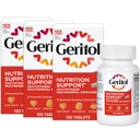 Geritol, multivitaminski dodatek, vsebuje B-vitamine, antioksidate, vitamine C, E & D in železo, 27 Esencialnih vitaminov in mineralov, gluten-free, ne-GMO, brez umetnih sladil, 100 tablet, 3 pakiranja