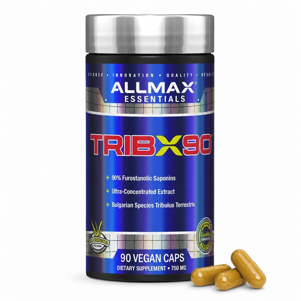 ALLMAX Nutrition Trib X 90, bolgarski Tribulus Ultra koncentrirani ekstrakt, 90 kapsul