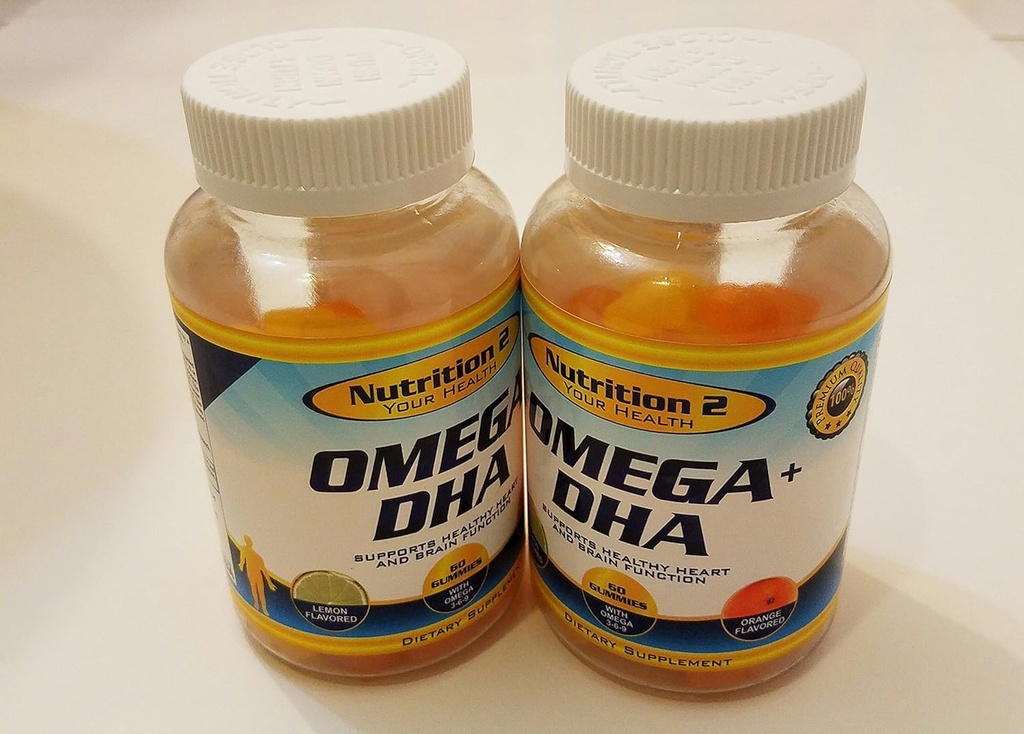 Omega Plus DHA Essential Maščobne kisline - Čiste Omega 3 Maščobne kisline - Chia Oil + DHA - Gumies - Teen, Moški, Ženske EFA In DHA dopolnila