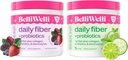 Dnevno Fiber dopolnilo s kolagenom, probiotiki in elektroliti - Podpira Prebavno zdravje, Rednost in zdravje kože – Cucumber Limete Mint & Wild Berry Okusi – 32 Servisi skupaj