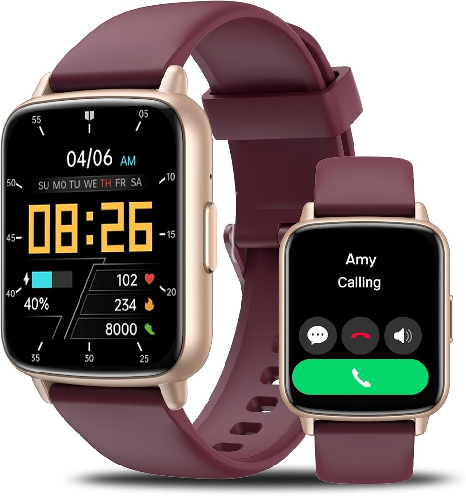 Smart Watch za moške ženske-46mm HD AI Voice Assistant Smar twatch (Odgovori / Make Calls), Smart Rate sledenje, monitor spanja, Fitness Tracker, za Android iPhone Samsung Compatible IP68 Smartwatch