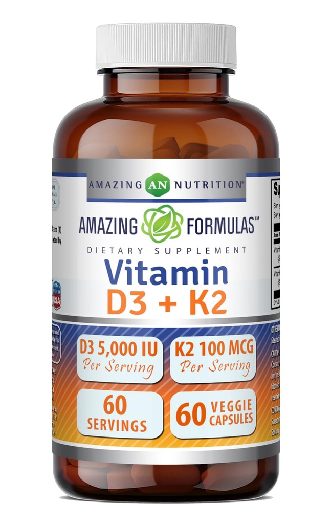 Neverjetne formule Vitamin D3 5000 i.e. z vitaminom K2 100 μg 