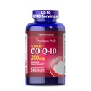 Puritan's Pride koencim CoQ10 200mg, prehranska dopolnila za zdravje srca, krvni tlak, zdravje ustnega žvečilnega gumija, in zdravo podporo za staranje, 240 Servings, hitro sproščanje Mehčalci