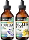 BIO KRAUTER Lobelia Tinkture 4 Fl. Oz. & Mullein Tinkture 4 Fl. Oz.