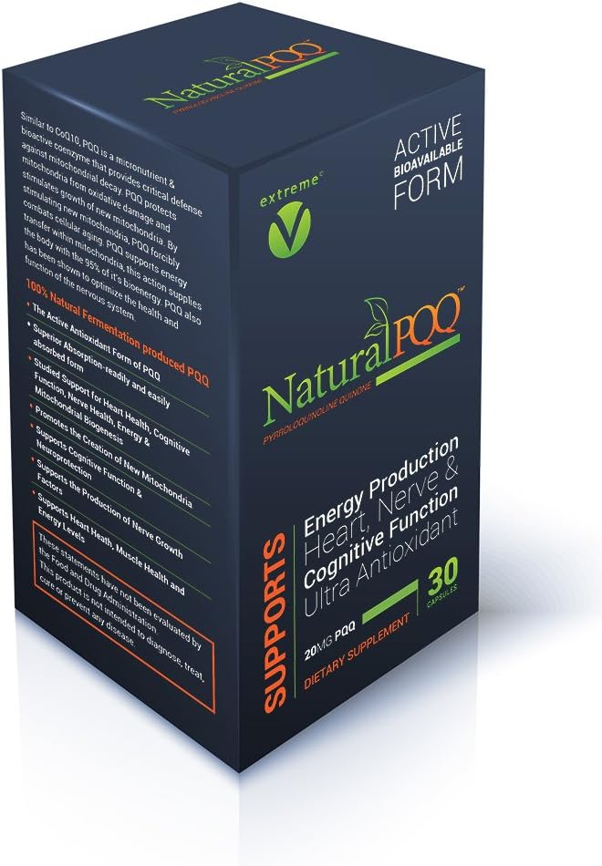 NaturalPQQ - Celična energija za aktivni življenjski slog - 20mg PQQ, Mitohondrijska biogeneza