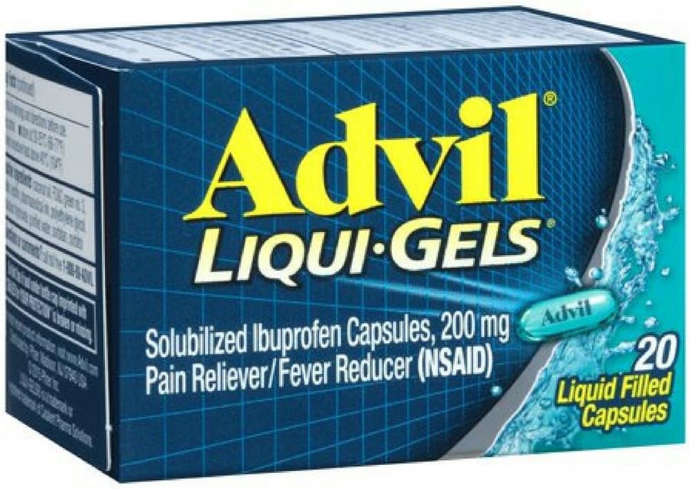 Advil Liqui-Gels 20s Velikost 20s Advil Ibuprofen Pain Relief Liqui-Gels 20ct