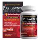 Polyflavonol z bioflavonoidi, Tinitus Relief, Edinstvena formula zdravja ušesa, podporo zvonjenje ušesa, Podpira kroženje v notranjem ušesu, spodbuja zdravje sluha, 90 kapsule, 30 Serving