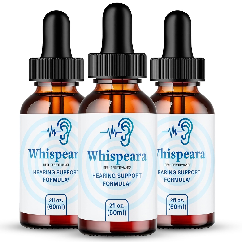Whispeara Tinitus Relief za zvonjenje ušesa kapljice, prstan jasno Tinitus tekoče kapljice, največja moč, Napredna formula sluh dopolnilo, zvonjenje ušesa tinitus, Whispeara pregledi (3 pakiranje)