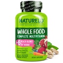 NATURELO Cela hrana Multivitaminski izdelki za ženske - z vitamini, minerali in organskimi izvlečki - dodatek za zdravje energije in srca - Ne GSO - 120 Veganske kapsule